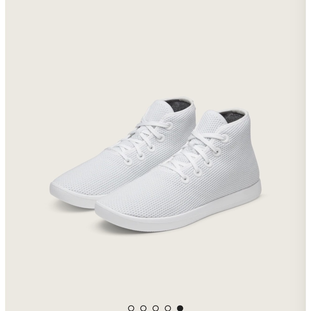 Allbirds Tree Toppers White High Top Sneakers Eucalyptus Fiber Shoes Womens 9